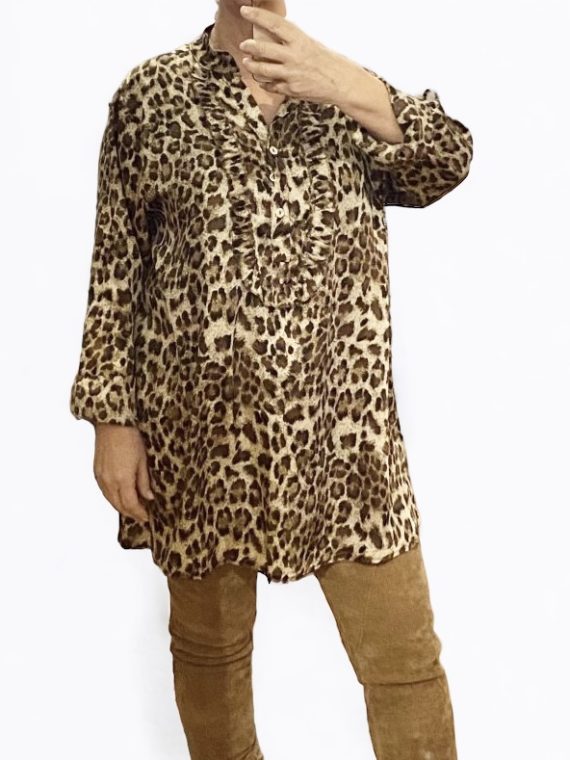Hia long shirt leopard