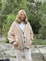 Quiltad jacka dam Nicolina – Beige