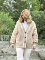 Quiltad jacka dam Nicolina – Beige