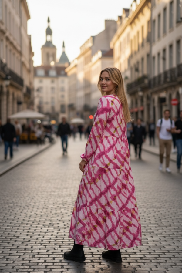 Banditasklänning rosa