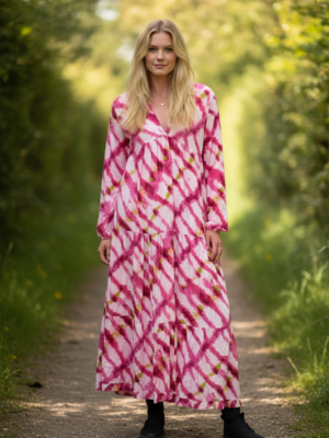 Banditasklänning rosa