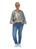 My mönstrad blus i viscos