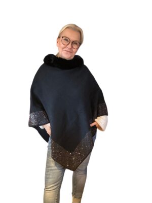 Poncho med bling