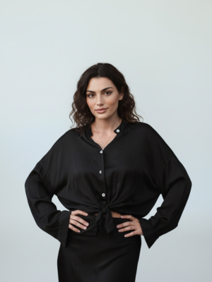 Svart blus dam Wilma