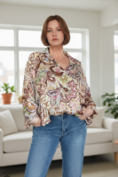 MONIA Blus multi, Beige