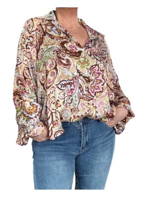 MONIA Blus multi, Beige