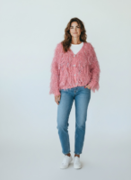 kofta med Paljetter – Rosa