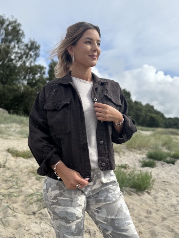 Jeansjacka svart Amira