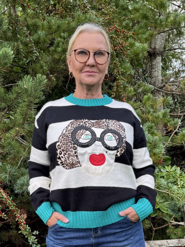 Stickad tröja Myrna