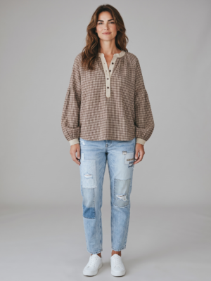 Lula blus rutig 3