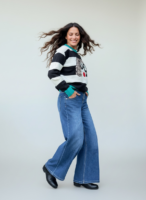 Blå Wide Leg Jeans Luna