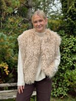 Pälsväst luksus "Sheep" west