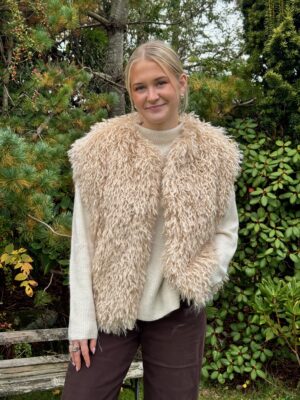 Pälsväst luksus "Sheep" west