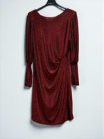 Klänning glittrig med drapering