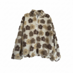 jacka Amy i teddykvalitet med blommor