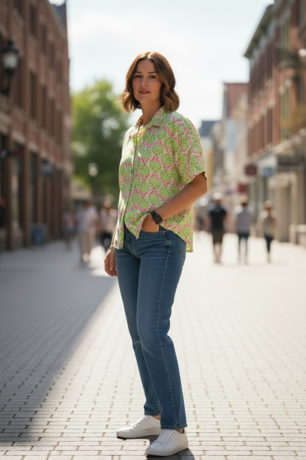 Skjorta Boho grön