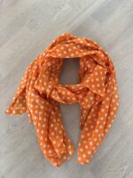 Sjal prickig orange
