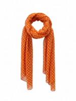 Sjal prickig orange