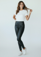 Leggings i konstskinn dam