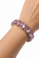 Kristallarmband med Rosa stenar